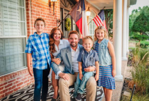 Representative Jeff Leach and his family District 67 in Texas