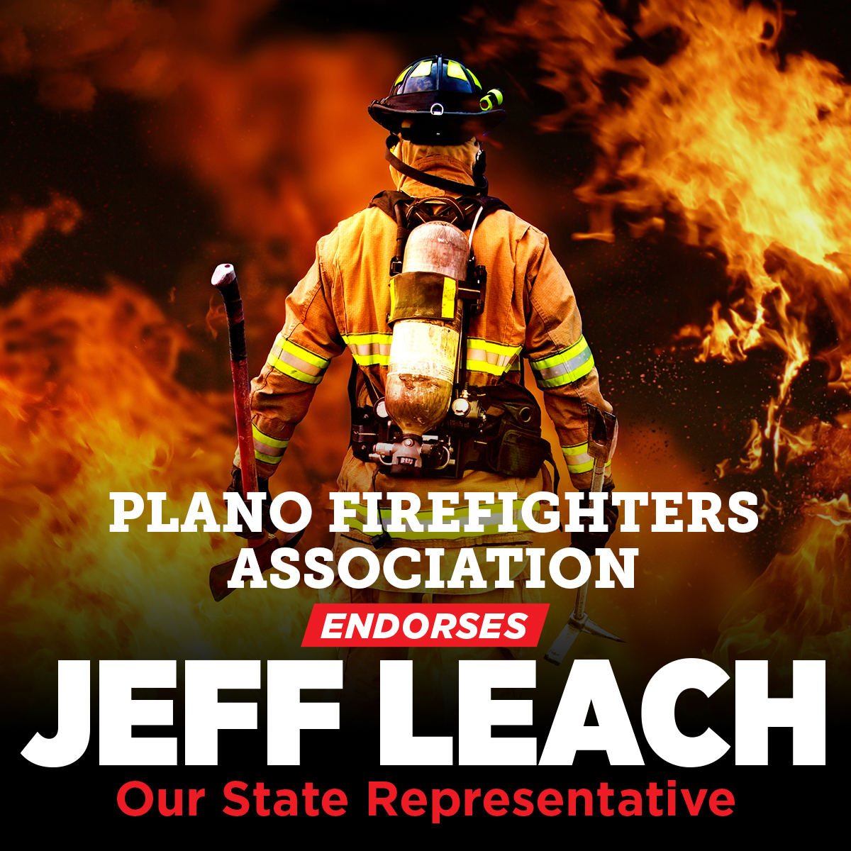 Plano Firefighters Association Endorses State Rep. Jeff Leach