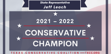 Rep Leach Receives the Conservative Champion Award!